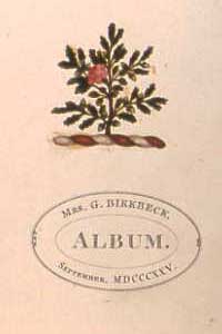 Mrs Birkbeck's Album: The Hand-written and the Printed in                     Early Nineteenth-Century Feminine Culture